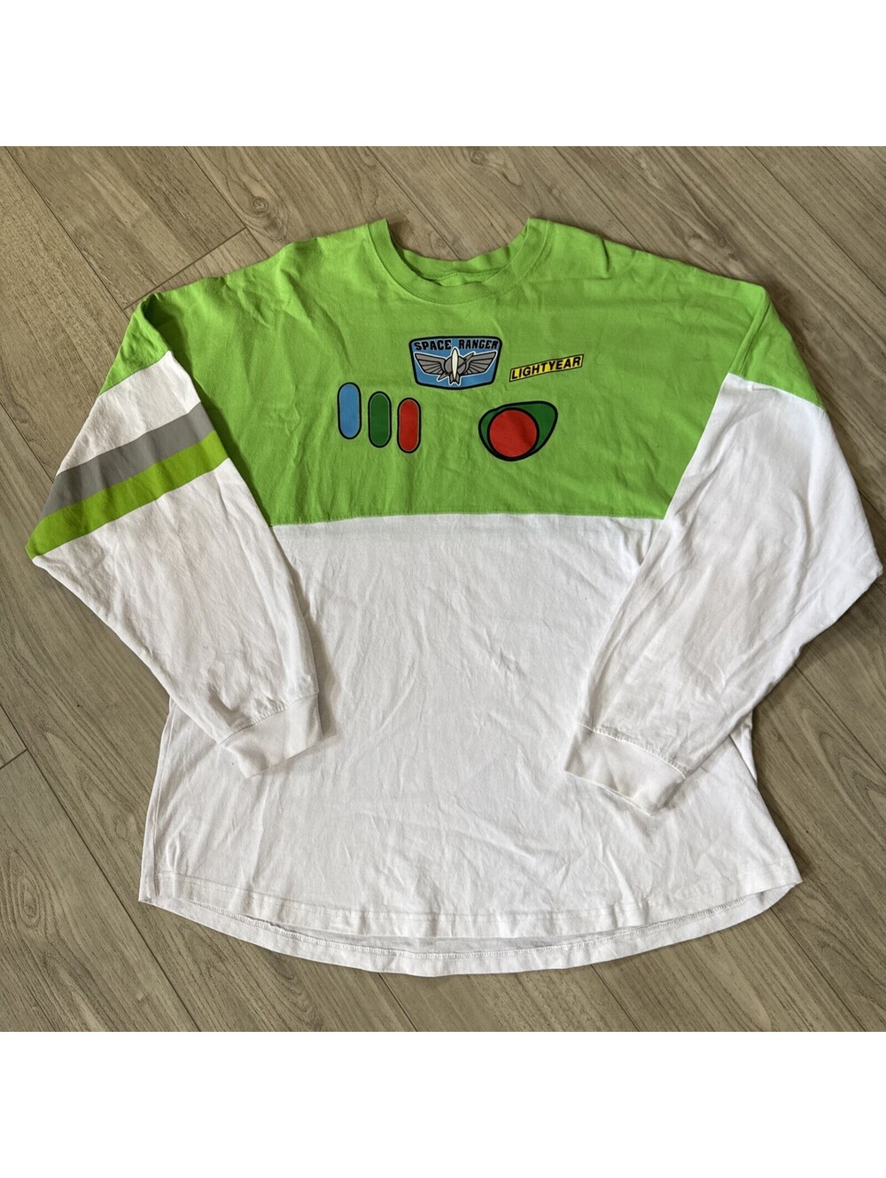 Buzz Lightyear Space Ranger Spirit Jersey Disney Parks Long Sleeve T Shirt XXL